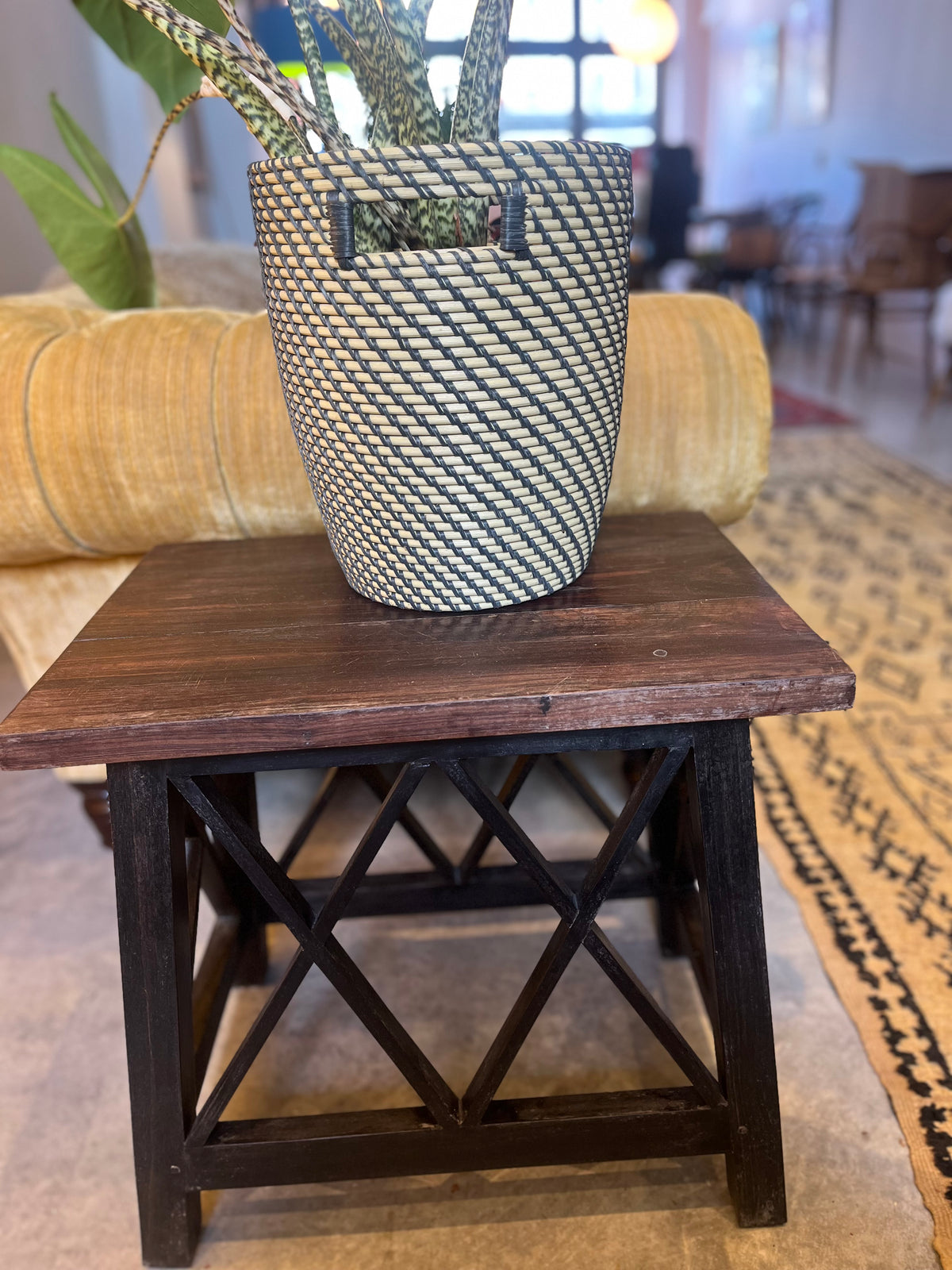 Macassar ebony side / occasional table