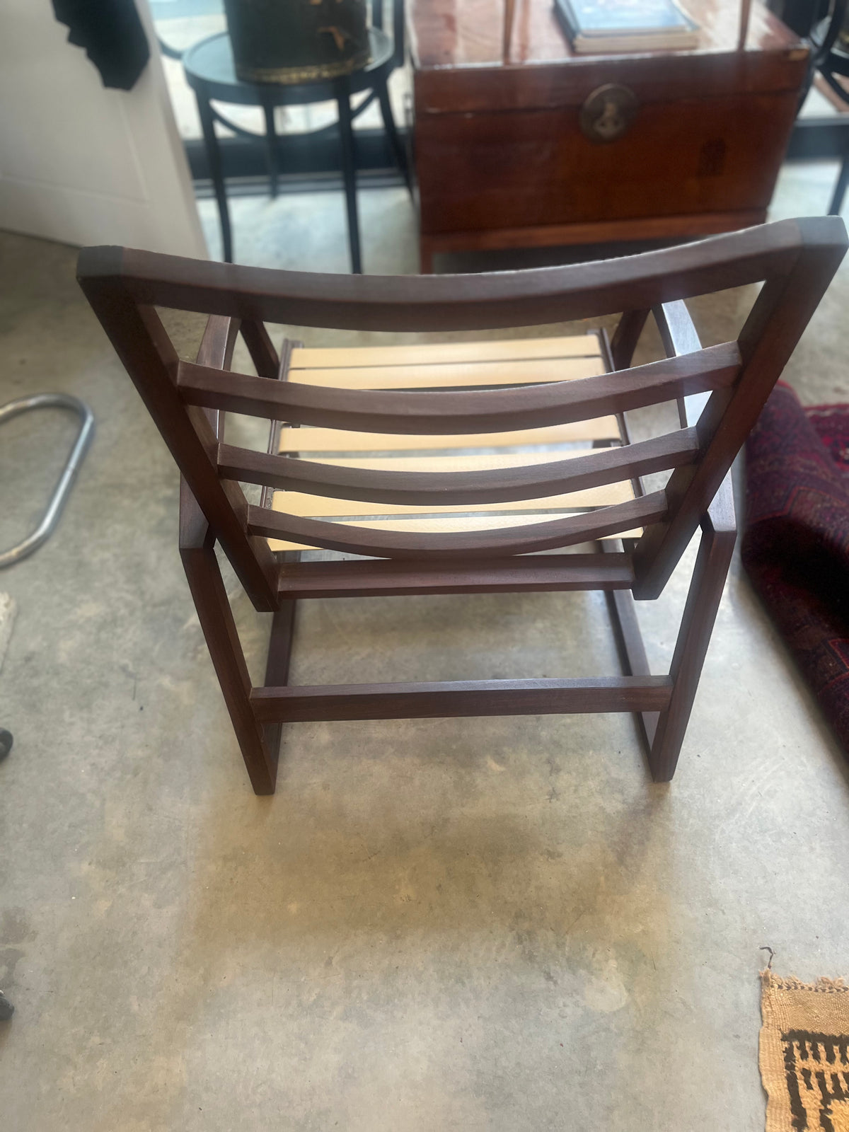 Danish rosewood open frame capella style easy chairs
