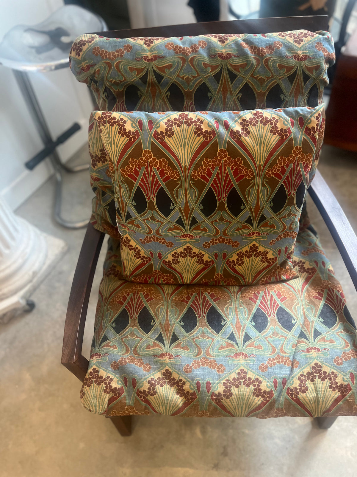 Danish rosewood open frame capella style easy chairs