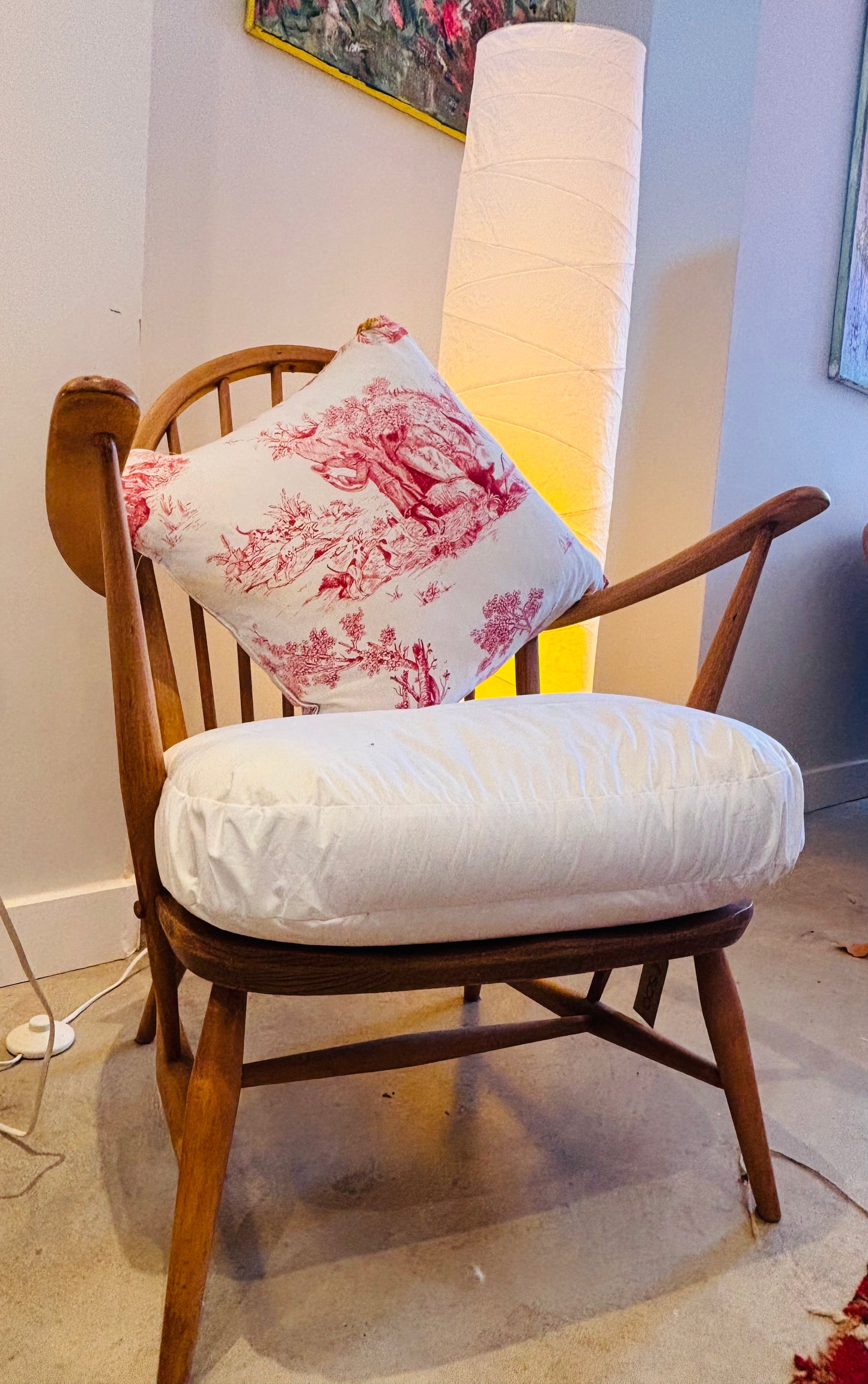 Vintage Ercol Windsor tub chair model 305