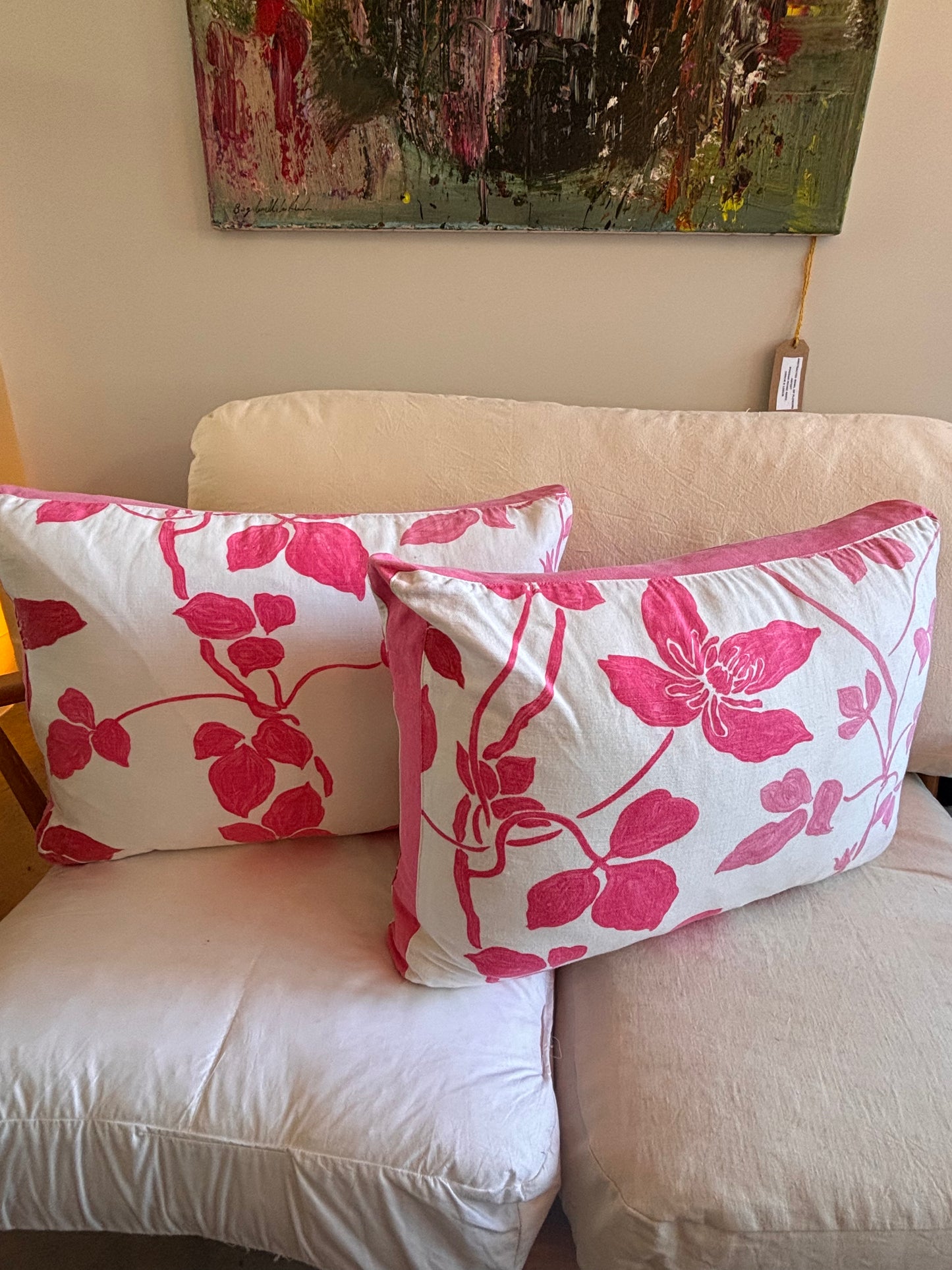 Designers guild large back sofa cusions