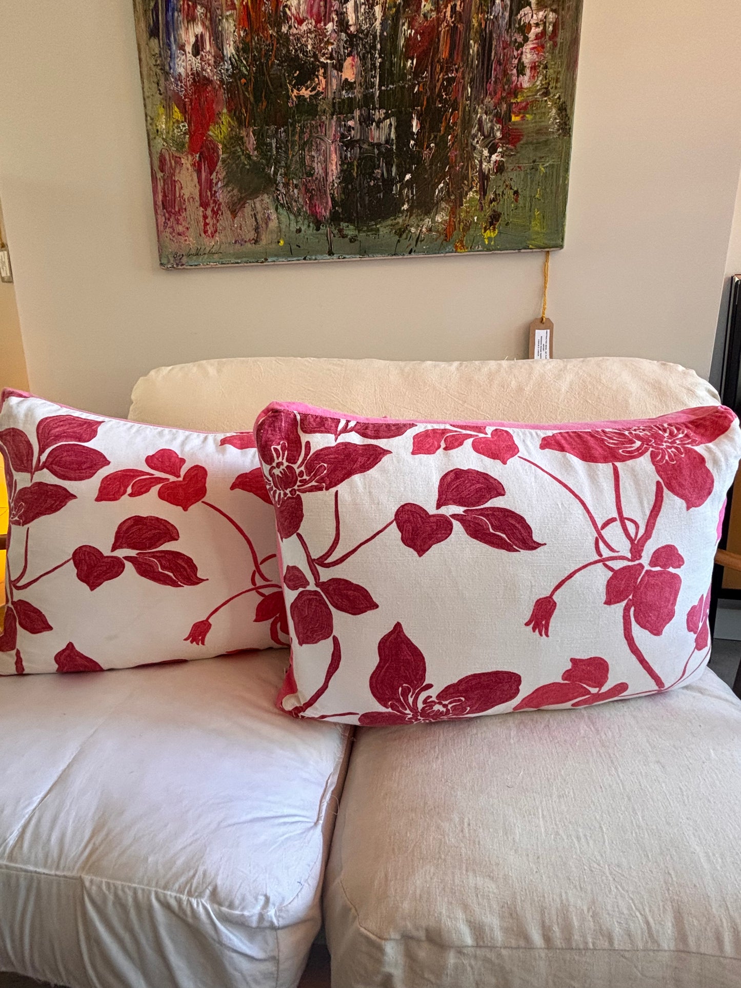 Designers guild large back sofa cusions